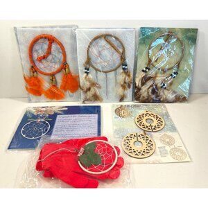 Vintage Small Dreamcatchers Ornaments St Joseph Indian School Lot of 6 NEW